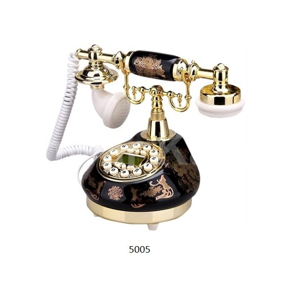 TelPal Corded Old Fashion Antique Landline Telephone Decor 1960, Wired Home Office Telephone