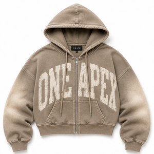 เสื้อฮู้ดโอเวอร์ไซส์ผู้หญิง ONE APEX พรีเมียม ผ้าฝ้ายหนานุ่ม ระบายอากาศได้ดี ล้างสีแบบแอซิดวอช สไตล์สตรีทแวร์ - Product Image 3