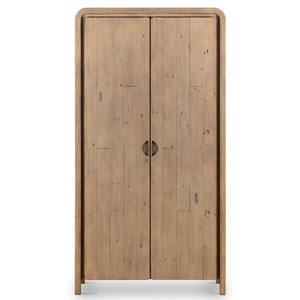 Meubles de chambre à coucher en teck massif Jacob, design moderne, armoire, bureau avec finition brune pour la maison ou l'hôtel - Product Image 1