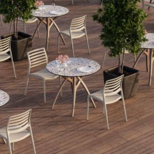 Silla de Comedor Apilable de Plástico Contemporánea Tilia Louise para Apartamentos y Bodegas - Product Image 6