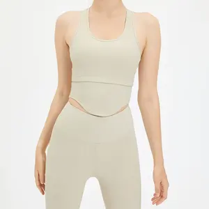 Casual Retro Square Neck Tank <b>Top</b> for Women <b>Built</b>-<b>in</b> <b>Bra</b> Camisole <b>with</b> U-Back Padded Undershirt for Summer Layering - Product Image 2