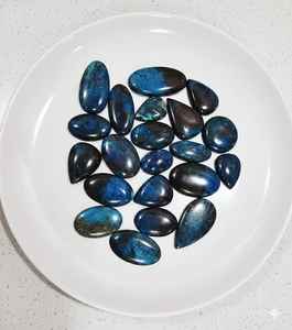 AAAquality Vente en gros de jaspe naturel poli cabochon cristal bleu pierre précieuse formes et tailles variées 20% de réduction et cadeau du Nouvel An - Product Image 4