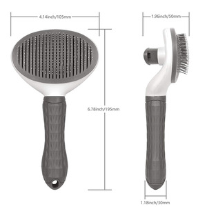 <span class=keywords><strong>Brosse</strong></span> de toilettage <span class=keywords><strong>pour</strong></span> animaux de compagnie, peigne à poils de <span class=keywords><strong>chien</strong></span>, <span class=keywords><strong>brosse</strong></span> autonettoyante - Product Image 4