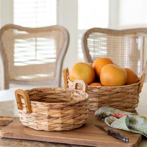 Cesta de Jacinto de Agua Duradera para las Necesidades de Almacenamiento del Hogar con Tejido Resistente y Textura Orgánica Natural - Product Image 6