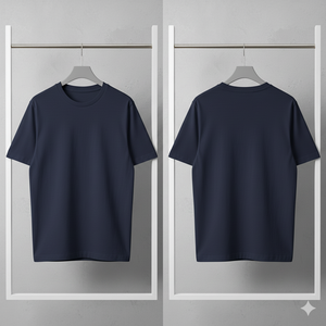 T-shirts tricotés surdimensionnés unisexes de haute qualité 100% coton 240GSM T-shirts de style de rue imprimés personnalisés - Product Image 2