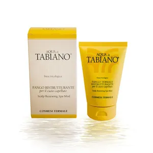 Terme di Tabiano的硫磺水疗水中头皮的头发和头部重组泥