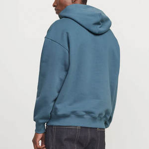 เสื้อมีฮู้ดผ้าแคนวาสมีฮู้ดโอเวอร์ไซส์ผ้าแคนวาสแบบสวมศีรษะสีดำใช้ได้ทั้งชายและหญิงผ้าหนา500 GSM - Product Image 6