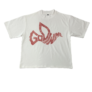 T-shirt court Boxy Fit en coton épais pour homme T-shirt court oversize à épaules tombantes design vieilli tricoté avec logo personnalisé - Product Image 2