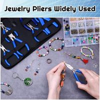 Herramientas de alicates para hacer joyas, juego de alicates de micro joyería de 8 piezas para suministros de fabricación de joyas