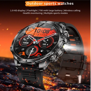 Reloj Inteligente Deportivo para Exteriores AK75 con Pantalla IPS de 1.85, Brújula, Linterna, Resistencia al Agua IP68 y Función de Contestar Llamadas - Product Image 2