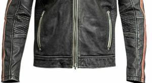 Chaqueta de cuero motorista para hombre personalizada al por mayor de alta calidad chaqueta de motocicleta negra de moda para hombre - Product Image 5