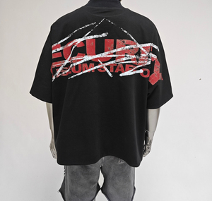 Camiseta de diseñador de nuevo estilo de alta calidad para hombre, tela de punto de ajuste con estampado de algodón 100% transpirable Regular a la moda, logotipo personalizado - Product Image 2