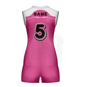 Uniformes de voleibol de diseño personalizado para mujeres y hombres Conjuntos de nuevo estilo para adultos Unisex Jersey de voleibol de manga corta personalizado - Product Image 4