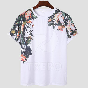 Camisetas de sublimación transpirables para hombre con servicio OEM, material cómodo de poliéster/algodón de alta calidad - Product Image 1