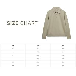 Coupe-vent col polo surdimensionné Offre Spéciale pour hommes grande taille sweats à capuche et sweatshirts unis coupe classique pour les jours froids sweats - Product Image 6