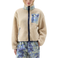 Nouvelle veste bomber en coton peigné et fourrure de mouton imprimée, design personnalisé, mode outdoor pour hommes et femmes