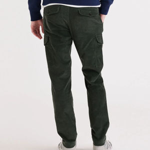 Pantalones cargo de lona ligeros para hombre personalizados OEM diseño de patrón recto informal multibolsillo con cintura media - Product Image 2