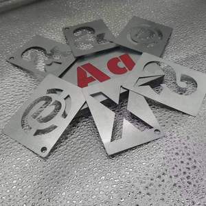 <span class=keywords><strong>Pochoir</strong></span> en <span class=keywords><strong>métal</strong></span> avec lettres de l'<span class=keywords><strong>alphabet</strong></span>, avec revêtement en aérosol, prix de vente directe d'usine - Product Image 6