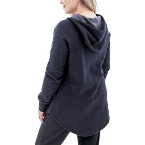 Sudadera con capucha de palangre de moda para hombres y mujeres con capucha clásica y detalles acanalados - Product Image 2