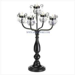 Hecho de acero inoxidable y portavelas de madera, candelabros clásicos de Mesa de la más alta calidad para el hogar y la boda de la India - Product Image 5