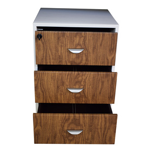 Mostrador de Recepción para Oficina Reutlingen XXL Blanco Jet-Line, Mueble de MDF Resistente para 2 Personas, para Tiendas, Hoteles, Gimnasios, 3.36 m - Product Image 4