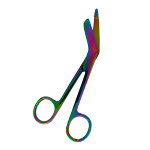 Ciseaux d'allaitement de haute qualité avec logo personnalisé Ciseaux à bandage en gaze en acier inoxydable Composants en résine plastique Manuel pour - Product Image 6