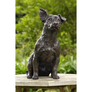 Sculpture de chien en Bronze coulé à la main Figurine décorative aux meilleurs prix Statue de chien de qualité supérieure pour les décors extérieurs - Product Image 3