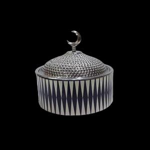 ชุดคาสเซอรอลสแตนเลสทรงกลมทำด้วยมือสไตล์อาหรับประกอบด้วยหม้อไฟโลหะทรงกลมขายส่งและขายปลีก - Product Image 6