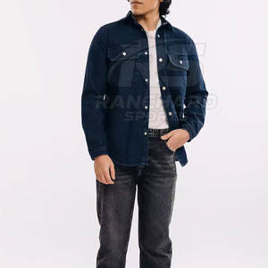 <b>Men</b> Street Casual <b>Jeans</b> <b>Shirt</b> Long Sleeve Fashion Top <b>Men</b> Everyday <b>Jeans</b> <b>Shirt</b> Modern Slim Fit <b>Shirt</b> - Product Image 6
