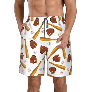 High Street Personnalisé Sports D'été Formation Baseball Shorts Coton Polyester Taille Élastique Solide Motif Sublimation Bargin - Product Image 1