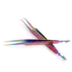 Pinzas para extensión de pestañas de calidad superior Pinzas para pestañas de doble color de etiqueta privada disponibles en diferentes ángulos - Product Image 2