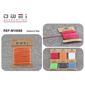 Suministros de abalorios de algodón encerado 1,8/10M2 4u/c - Product Image 1