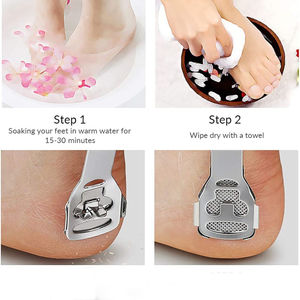 เครื่องโกนหนวดเท้าแบบมืออาชีพ น้ำหนักเบา พกพาสะดวก ทำจากสแตนเลส - Product Image 6