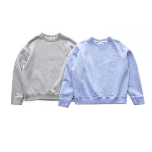 Sudadera de lana de algodón 100% de alta calidad para hombres y mujeres, sudadera con logotipo de goma personalizado, Sudadera de cuello redondo personalizada multicolor - Product Image 4