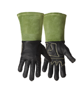 ถุงมืองานเชื่อมหนังวัวแบบแยกนิ้วถุงมือเชื่อมแบบทิคสำหรับอุตสาหกรรมทนทานต่อความร้อนยาวนาน - Product Image 3