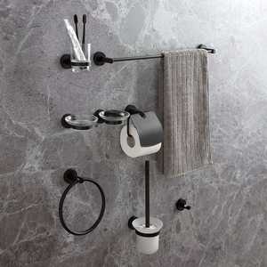 Complete Matt <b>Black</b> <b>Bathroom</b> <b>Accessory</b> <b>Set</b> - Product Image 2