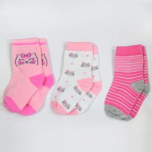Juego de 3 piezas de lata para bebé Fant. Colección de Calcetines Adorables para Bebés Niñas - Product Image 3