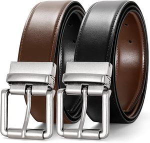 Ceinture pour femme en cuir véritable, ceinture de taille durable avec boucle dorée de couleur unie, pour pantalons et jeans - Product Image 6