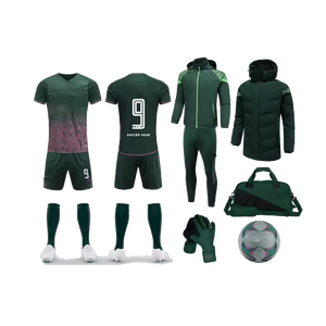 เสื้อฟุตบอลทีมชายแบบแห้งเร็ว พิมพ์ลายดิจิตอลโลโก้ RG ตามสั่ง ผลิตจากโพลีเอสเตอร์ 100% ชุดยูนิฟอร์มฟุตบอลแบบกำหนดเองได้ - Product Image 2