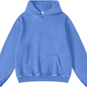 Conjunto de Sudadera con capucha Gymwear de algodón y LICRA para hombre, chándal teñido liso con pantalones para correr, sudadera deportiva para ejercicio de invierno - Product Image 6