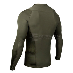 Nueva llegada, venta directa de fábrica, camiseta deportiva de secado rápido, diseñada con manga larga, camiseta de protección contra erupciones cutáneas para hombre, para actividades físicas. - Product Image 3
