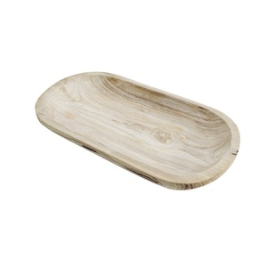 Cuenco de madera de mango 100% para servir comida con diseño ovalado para hogar y hotel, cuenco de masa de madera natural y cuenco para servir de mesa para restaurante - Product Image 3