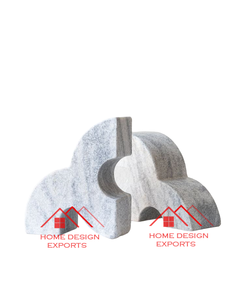 ที่ตั้งหนังสือขนาดพิเศษพร้อมหินอ่อนธรรมชาติตกแต่งโต๊ะหินอ่อนสีขาวสำหรับบ้านและสำนักงาน - Product Image 1