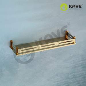 Étagère murale exclusive de salle de bain en acier inoxydable de 18x5 pouces, support de rangement antirouille mural pour la maison, hôtel, fournisseur OEM - Product Image 3