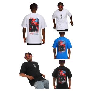 T-shirt surdimensionné Streetwear Imprimé graphique vintage surdimensionné Grande taille Coton lourd ODM OEM - Product Image 3