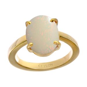 NOVAMART Fine Certified Natural <b>Opal</b> Gemstone <b>Rings</b> for Engagement Buy Now! Wholesale Export - Product Image 1