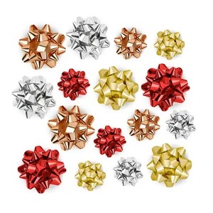 Custom Butterfly Bow Gift <b>Ribbons</b> Metallic Polyester Woven Double Face Digital Printed Red Gold Silver Bronze Christmas - Product Image 1
