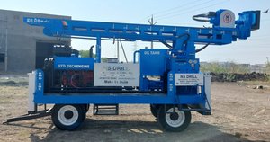 Plataforma de perforación de pozos de agua rotativa DTH Cum montada en carro Premium 200m de profundidad Compresor hidráulico 600 CFM Exportación OEM - Product Image 5