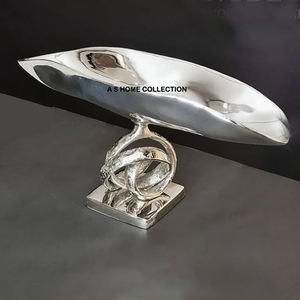 Tazón de plata hecho a mano con niquelado brillante 2025, decoración de Metal para el hogar, oficina, cocina, Frutero de diseñador de Metal de alta calidad - Product Image 2