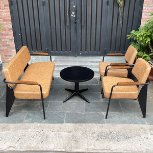Modern 60x60cm Round <b>Sofa</b> <b>Table</b> with Wood and Iron High Quality Living Room Furniture-TT68134 - Product Image 5